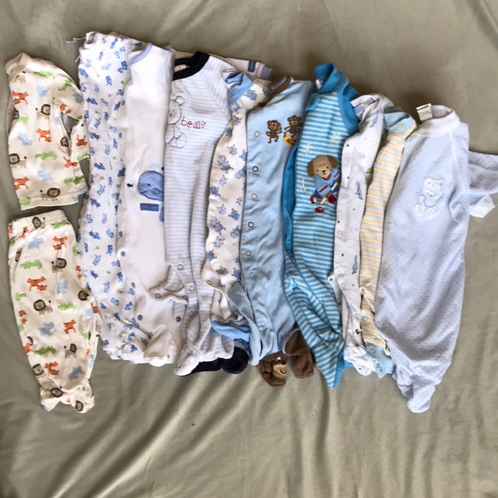 Infant boy sleeper lot
